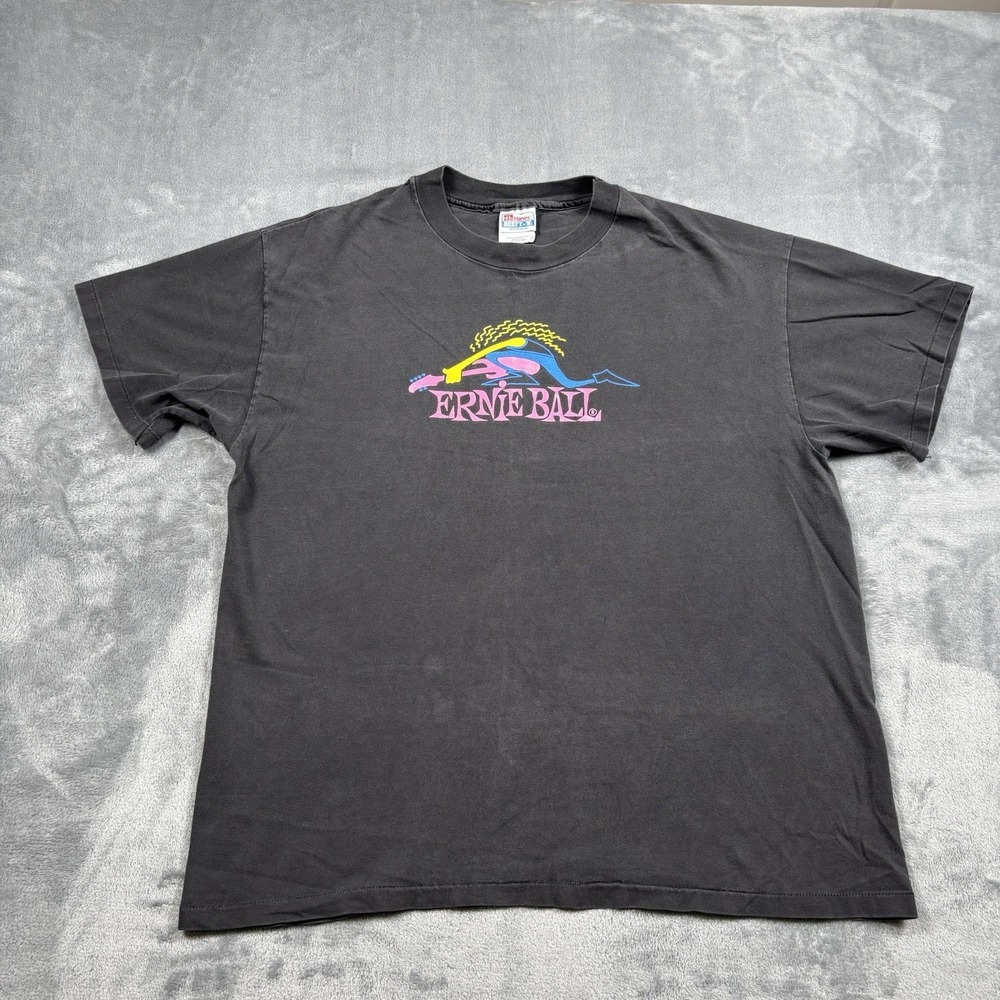 Vintage Ernie Ball Guitar Strings Collectible Promo T-Shirt Single Stitch XL